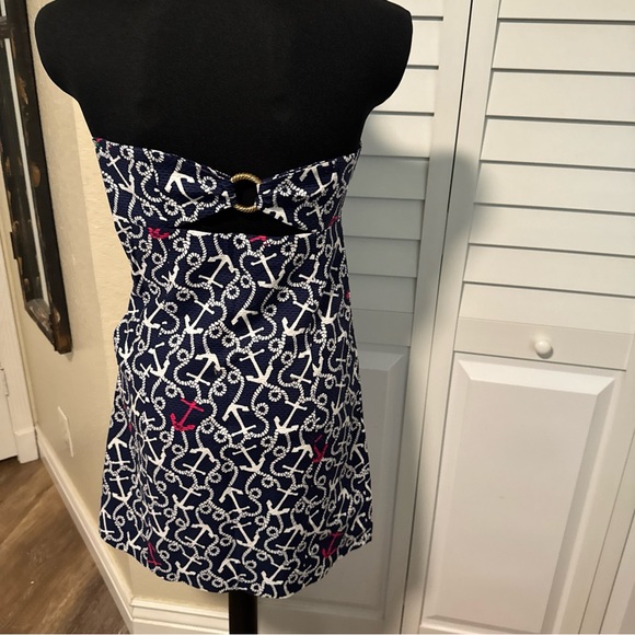 Lilly Pulitzer Navy and White Anchor Dress - Picture 3 of 5